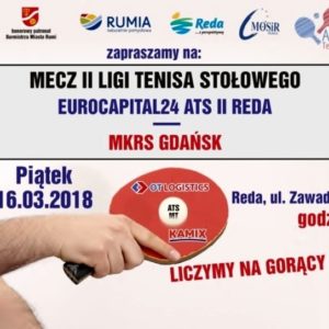 Tenisiści stołowi ATS II Reda bez zwycięstwa